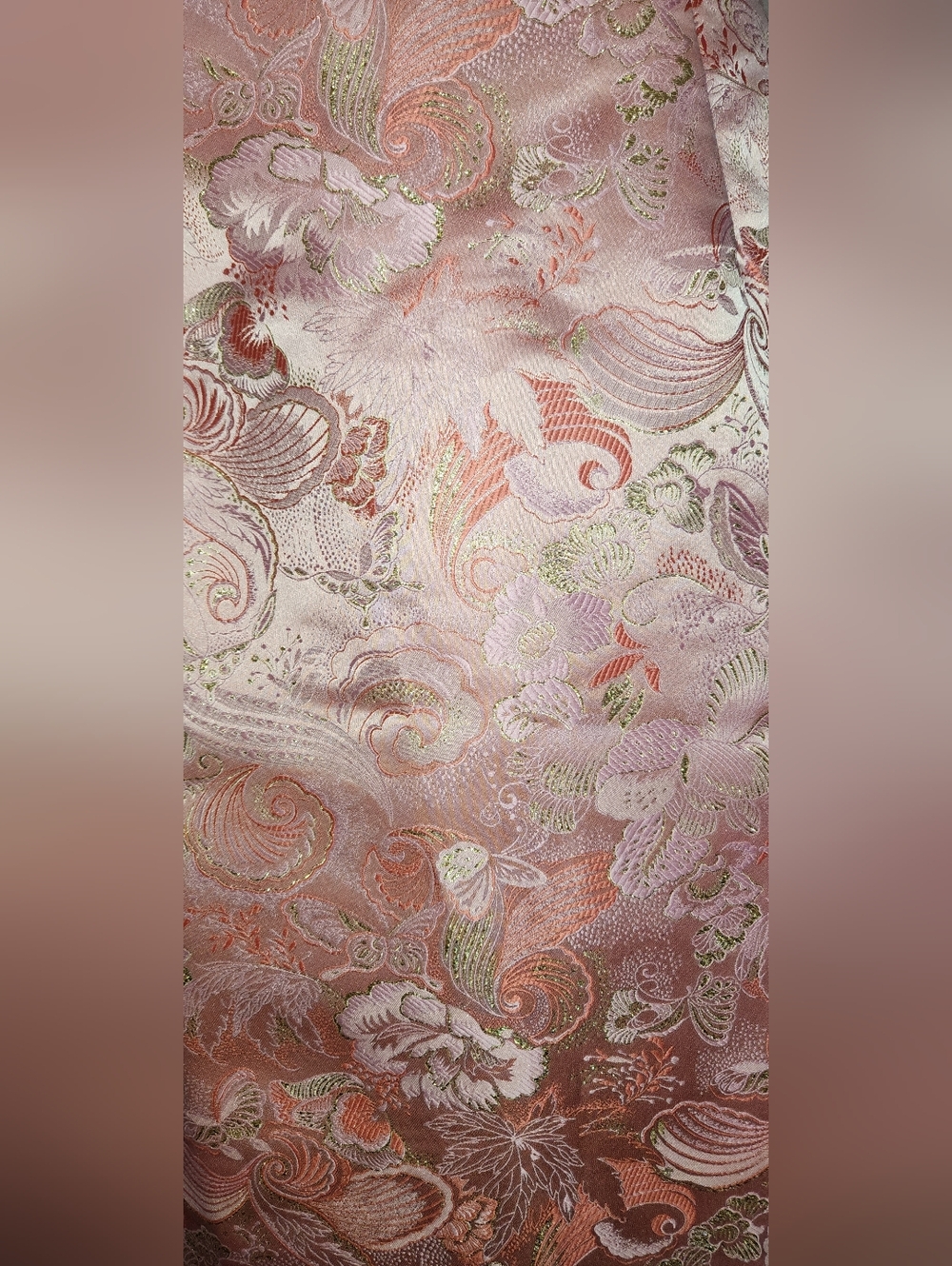Fate Pink and Gold Floral Brocade Dress - Picture 4 of 6